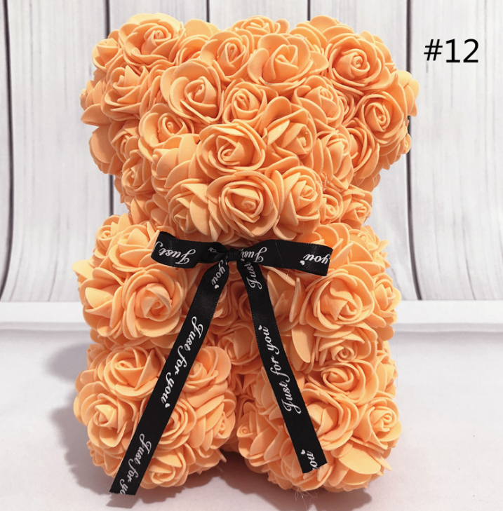 Artificial Rose Teddy Bear Gift – Lasting Keepsake