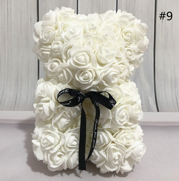 Artificial Rose Teddy Bear Gift – Lasting Keepsake