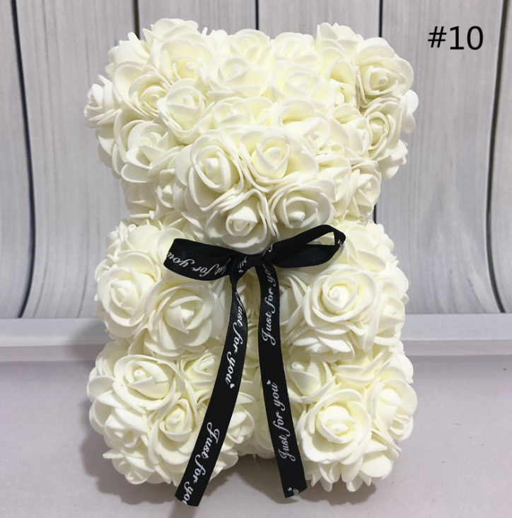 Artificial Rose Teddy Bear Gift – Lasting Keepsake