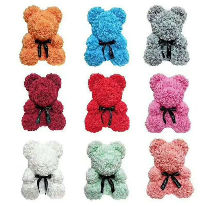 Artificial Rose Teddy Bear Gift – Lasting Keepsake