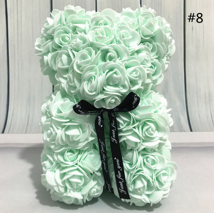 Artificial Rose Teddy Bear Gift – Lasting Keepsake