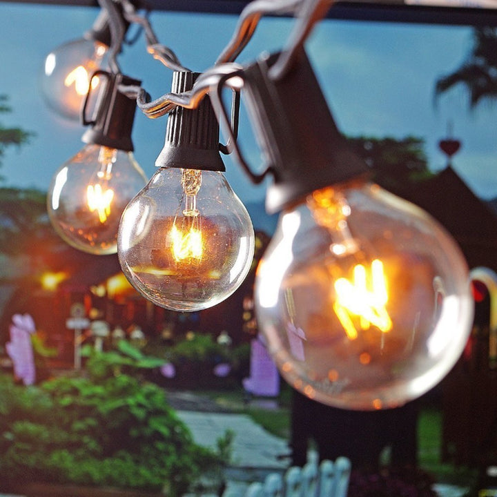 25Ft G40 Globe String Lights with Warm Outdoor Patio Glow