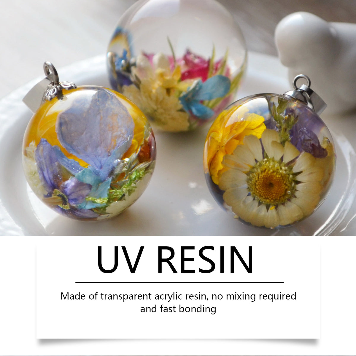 UV Resin Glue for Jewelry, Fast-Curing DIY Crafts