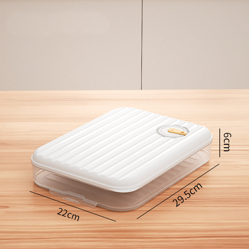 Dumpling Freezer Storage Box with Clear Sealed Lid