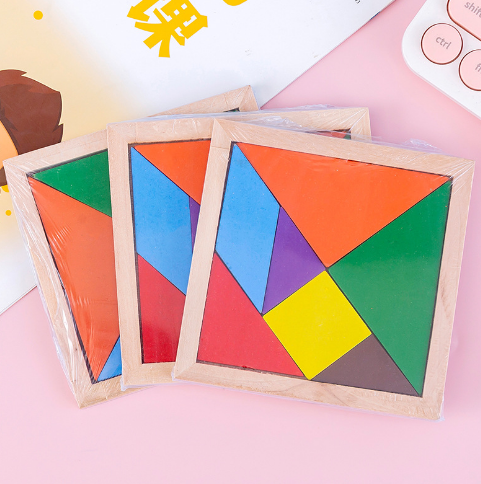 Montessori Wooden Tangram Puzzle for Kids | 7-Piece
