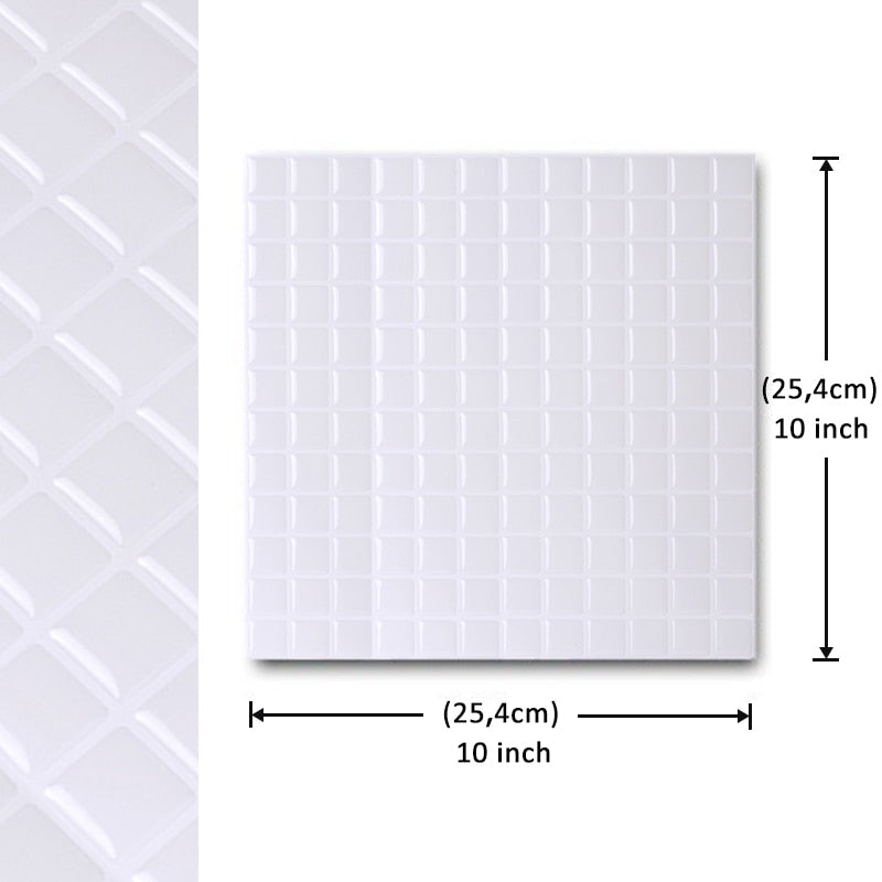 Peel-and-Stick Mosaic Tile Wall Decals | Glossy DIY