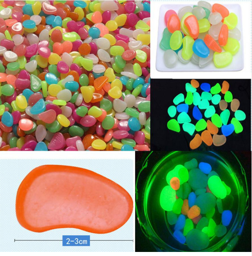 Glow in the Dark Garden Pebbles 100 Pack for Paths