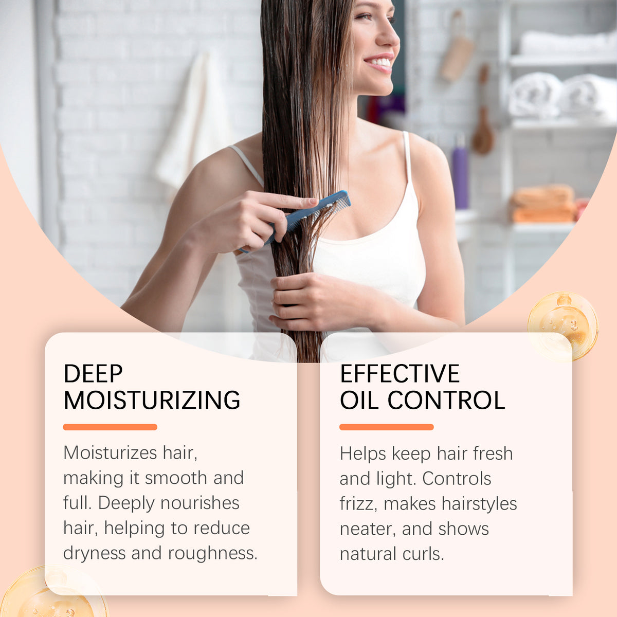 Coconut Curl Care Shampoo Set for Smooth, Shiny Hair