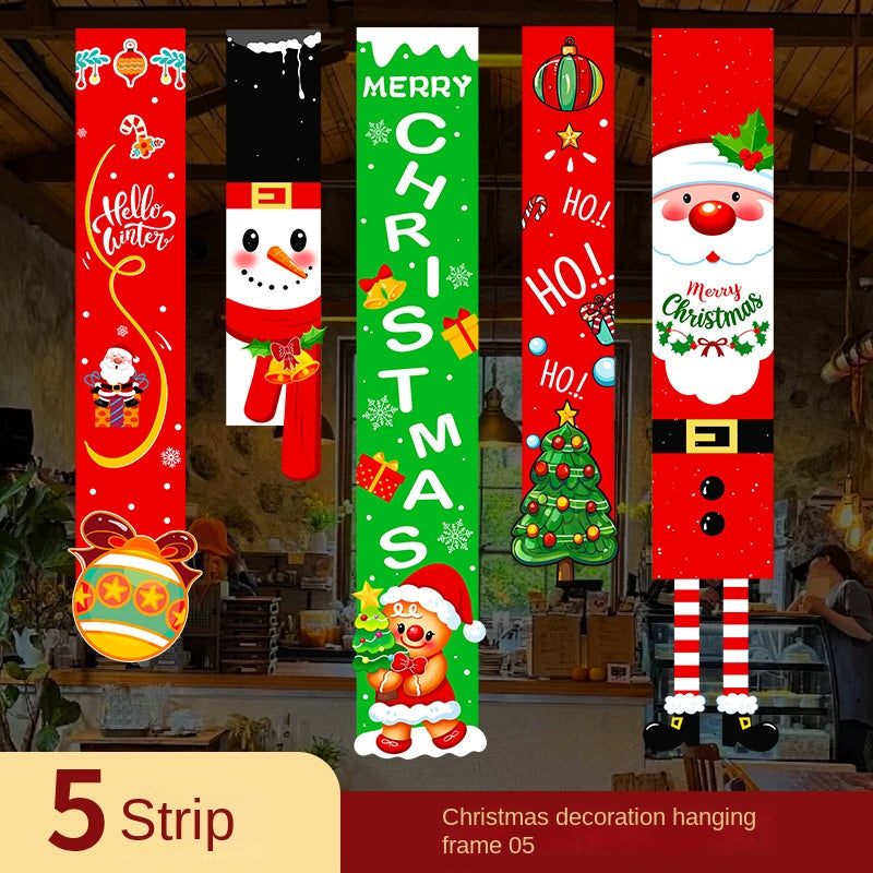 Christmas Red Banner — Cheerful Holiday Wall Display