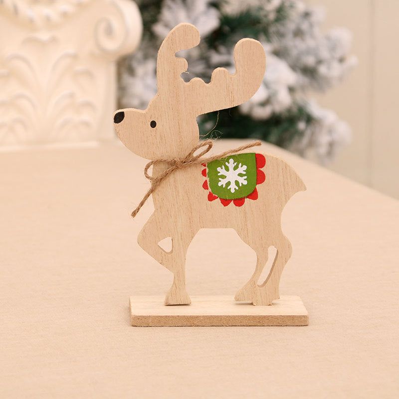 Wooden Christmas Reindeer Decor for Rustic Displays