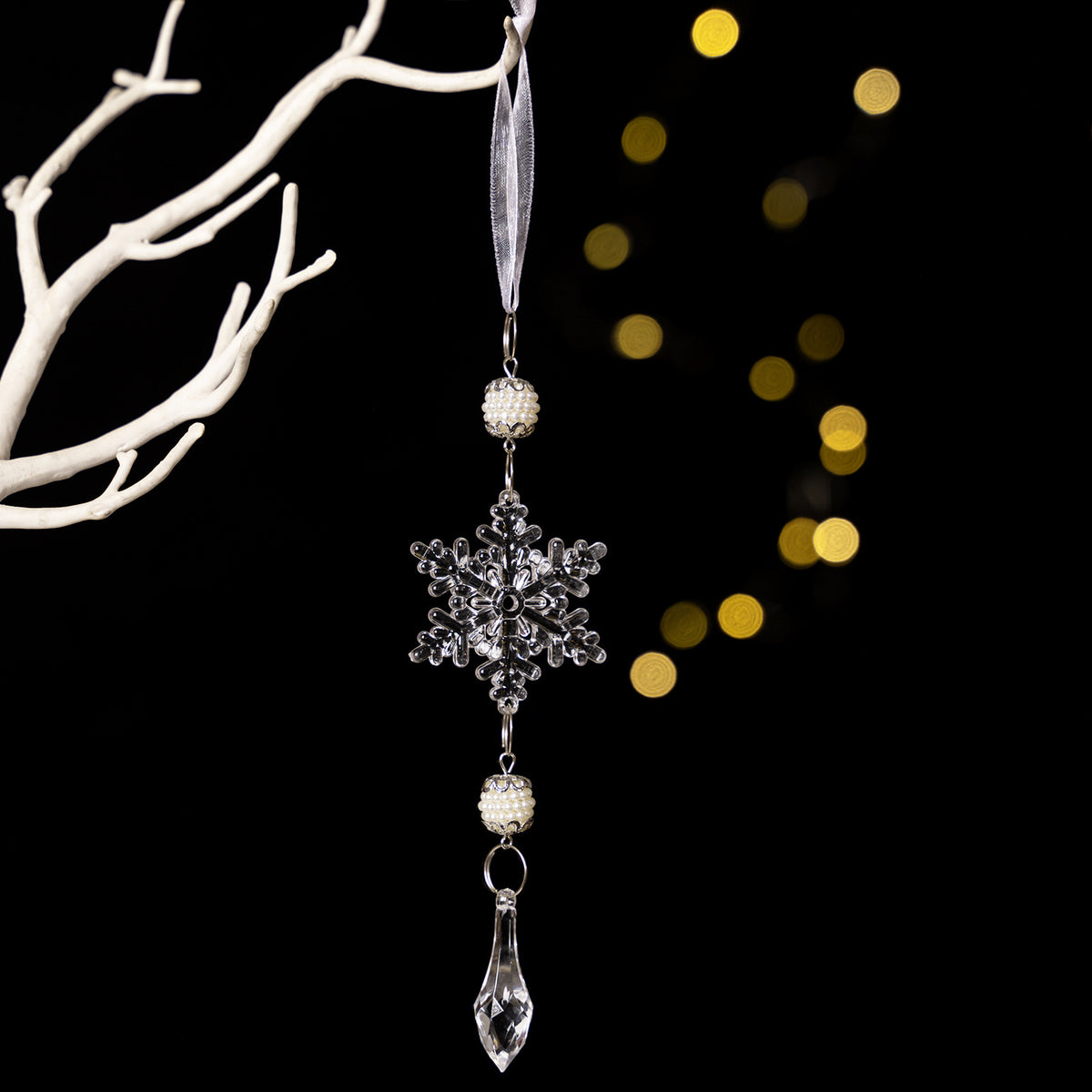 Snowflake Christmas Ornaments for Colorful Tree Sparkle