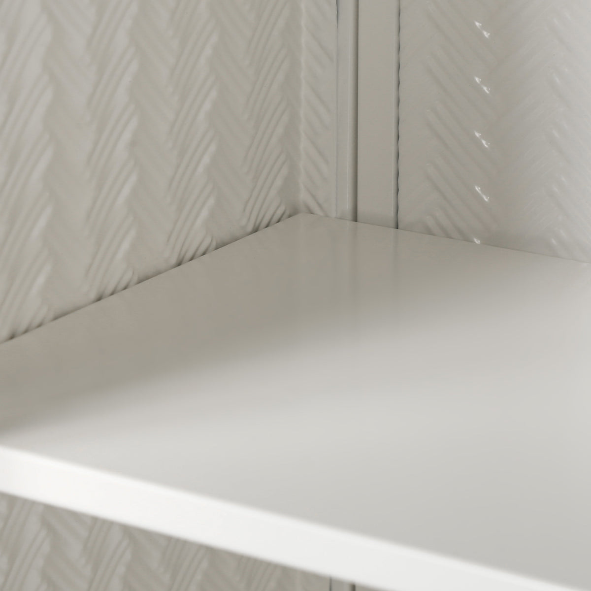Bathroom Wall Cabinet with Glass Doors, Three Tiers