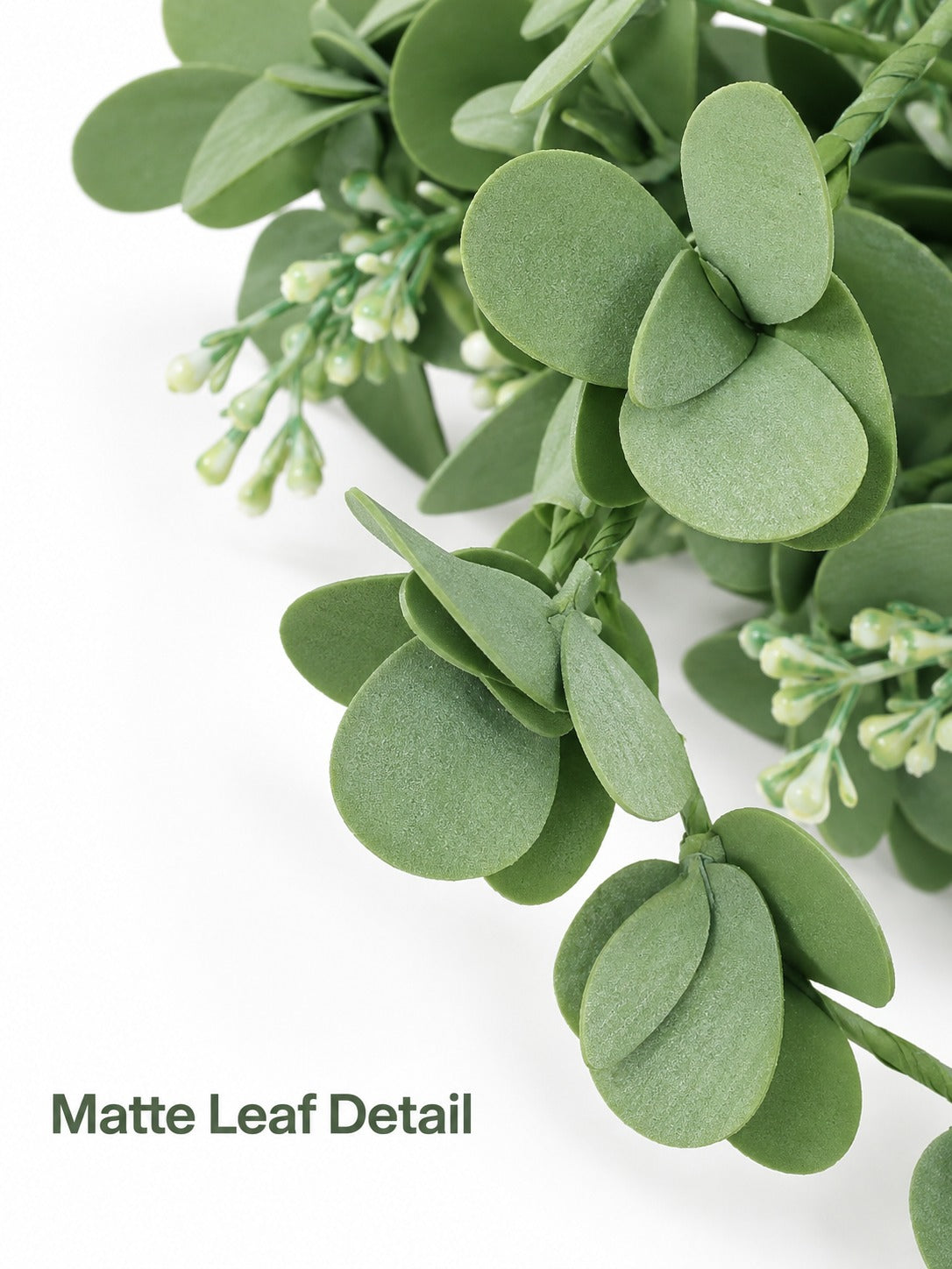 27 Inch Faux Oxalis Wreath for Front Door Spring Style