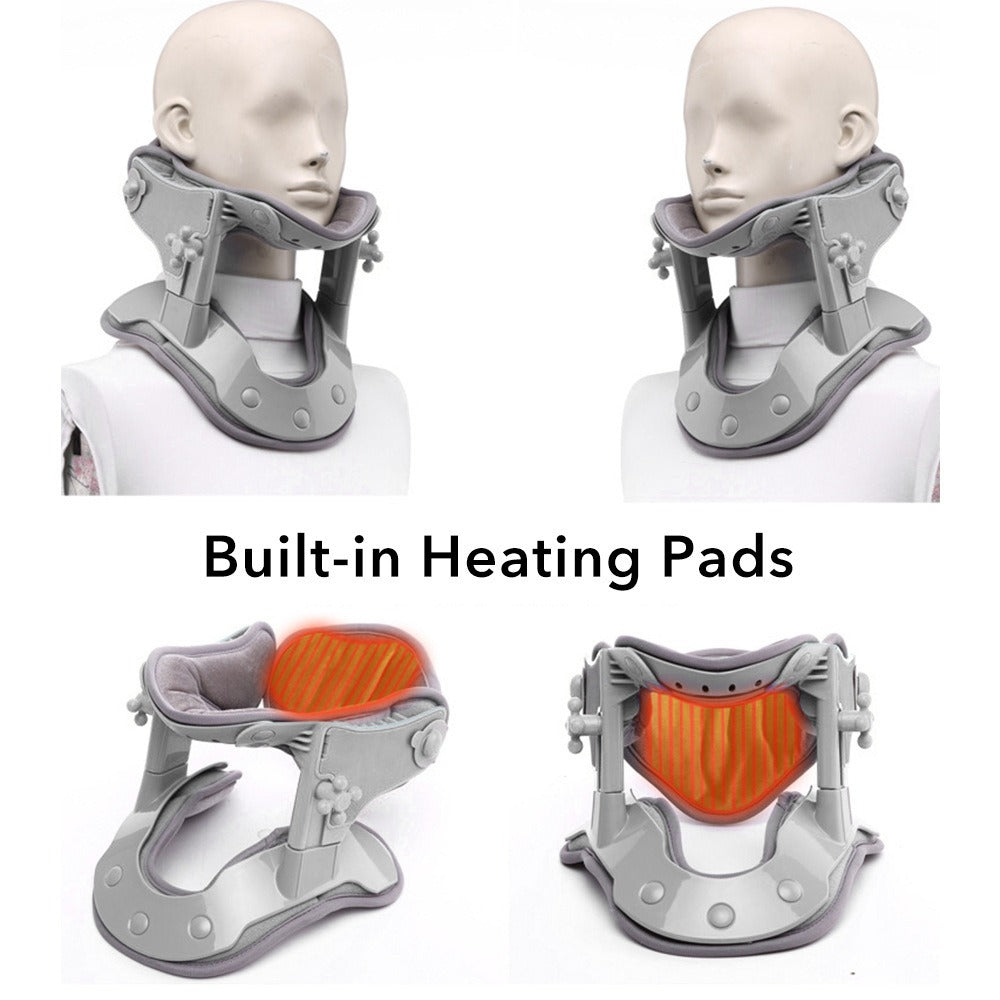 Heated Cervical Traction Collar — Spine Alignment & Pain