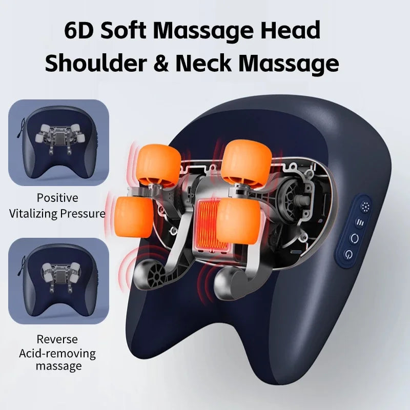 Neck Shoulder Massage Pillow for Car and Office Chair