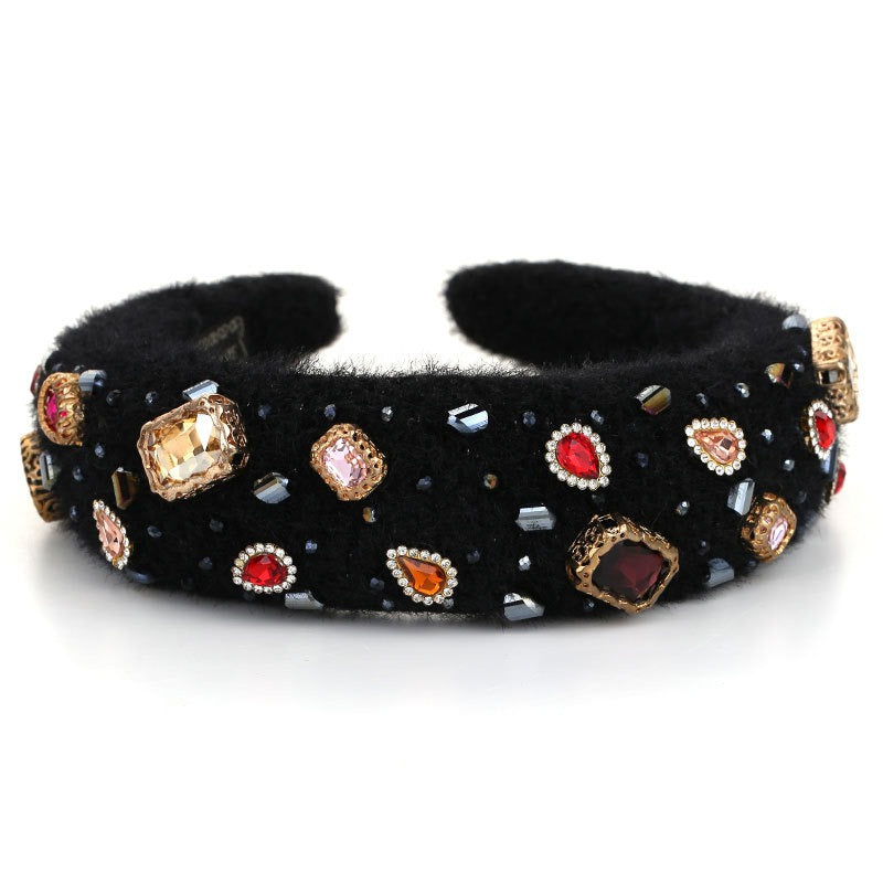 Baroque Crystal Hair Hoop For Instant Occasion Glamour