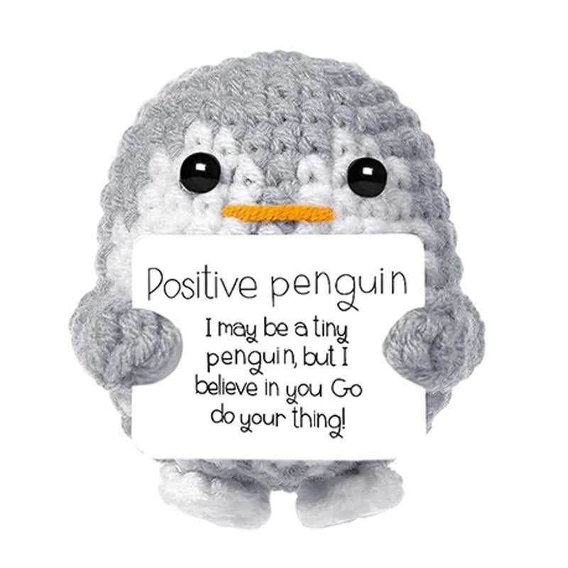 Handmade Knitted Gift Doll With Heartfelt Message