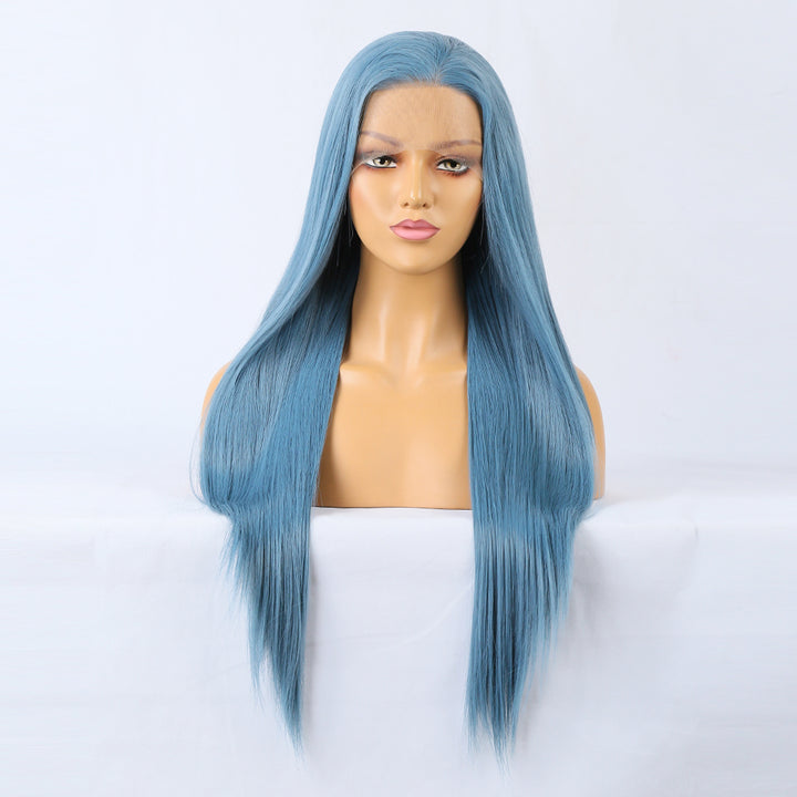 Long Blue Wig – Heat-Resistant Fantasy Hair Style