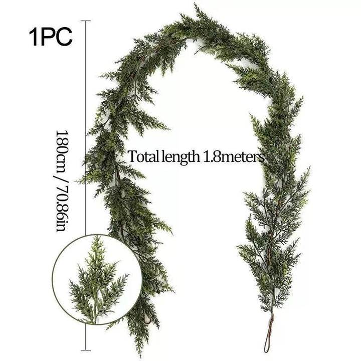 Artificial Cypress Wreath 275cm for Indoor Outdoor Decor