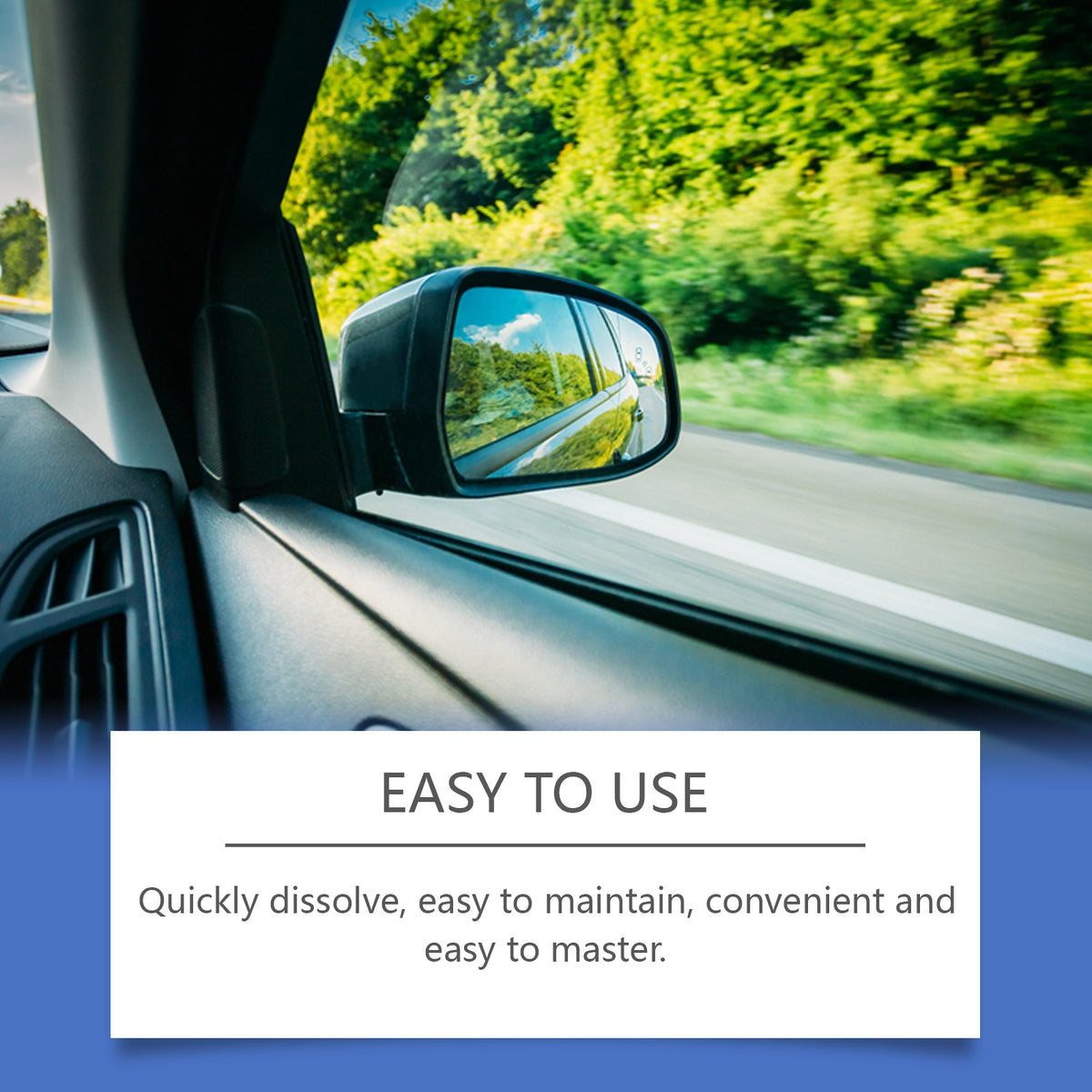 Windshield Cleaning Tablets for Clearer Rainy Driving
