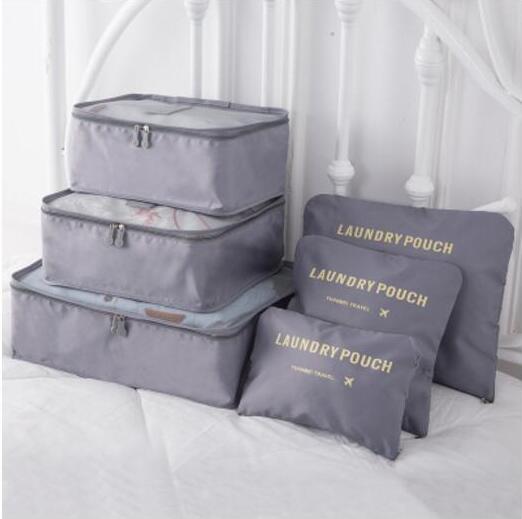Waterproof Packing Cubes Set with Double Zipper for Travel