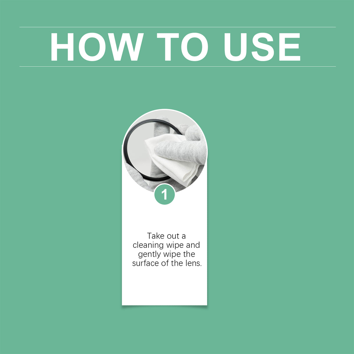 Lens Cleaning Wipes for Streak-Free Screens & Glasses