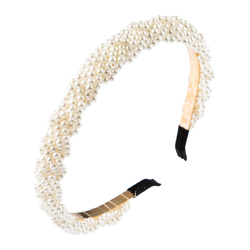 Pearl Headband for Elegant Korean-Inspired Hair Looks
