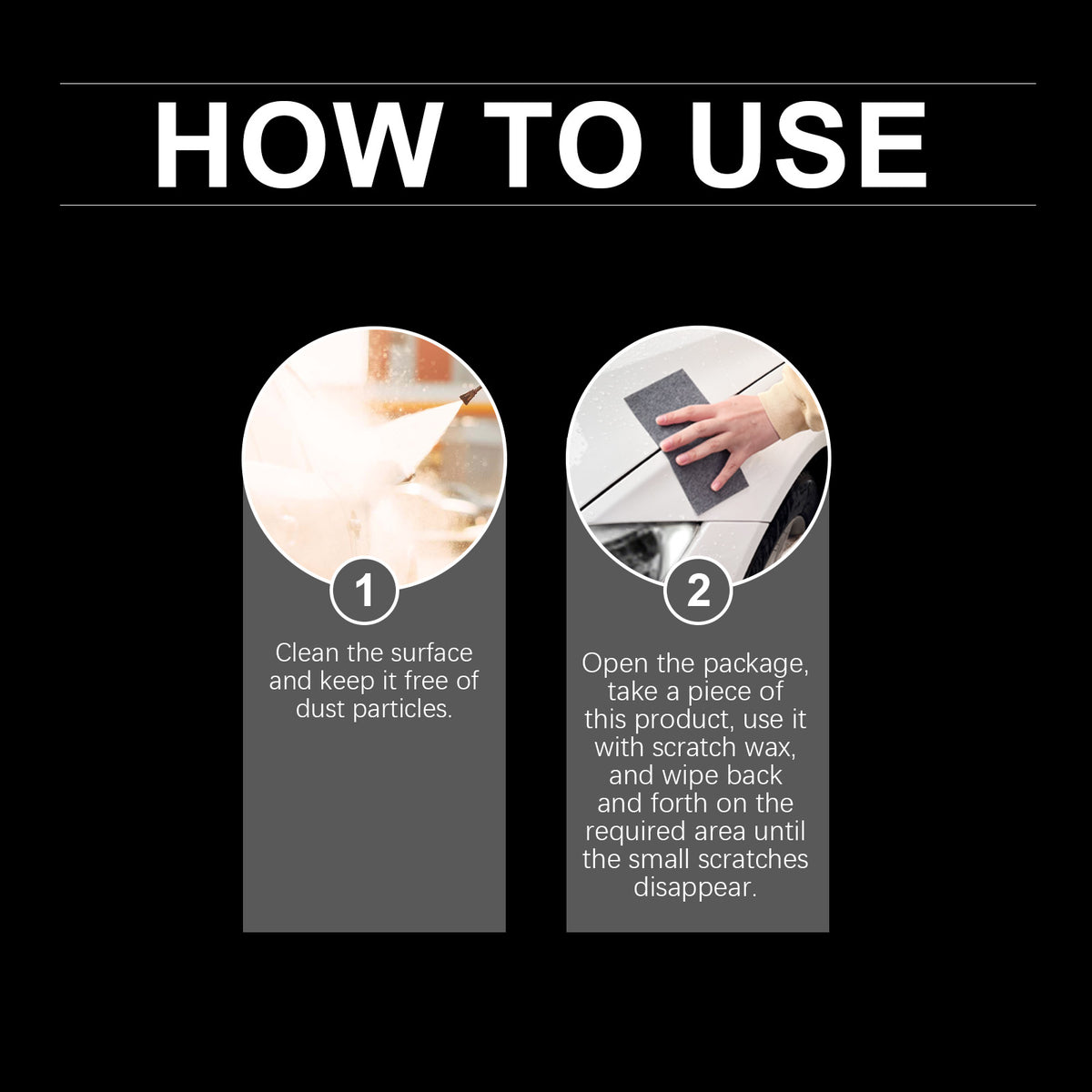 Car Scratch Repair Cloth for Minor Paint Scratches
