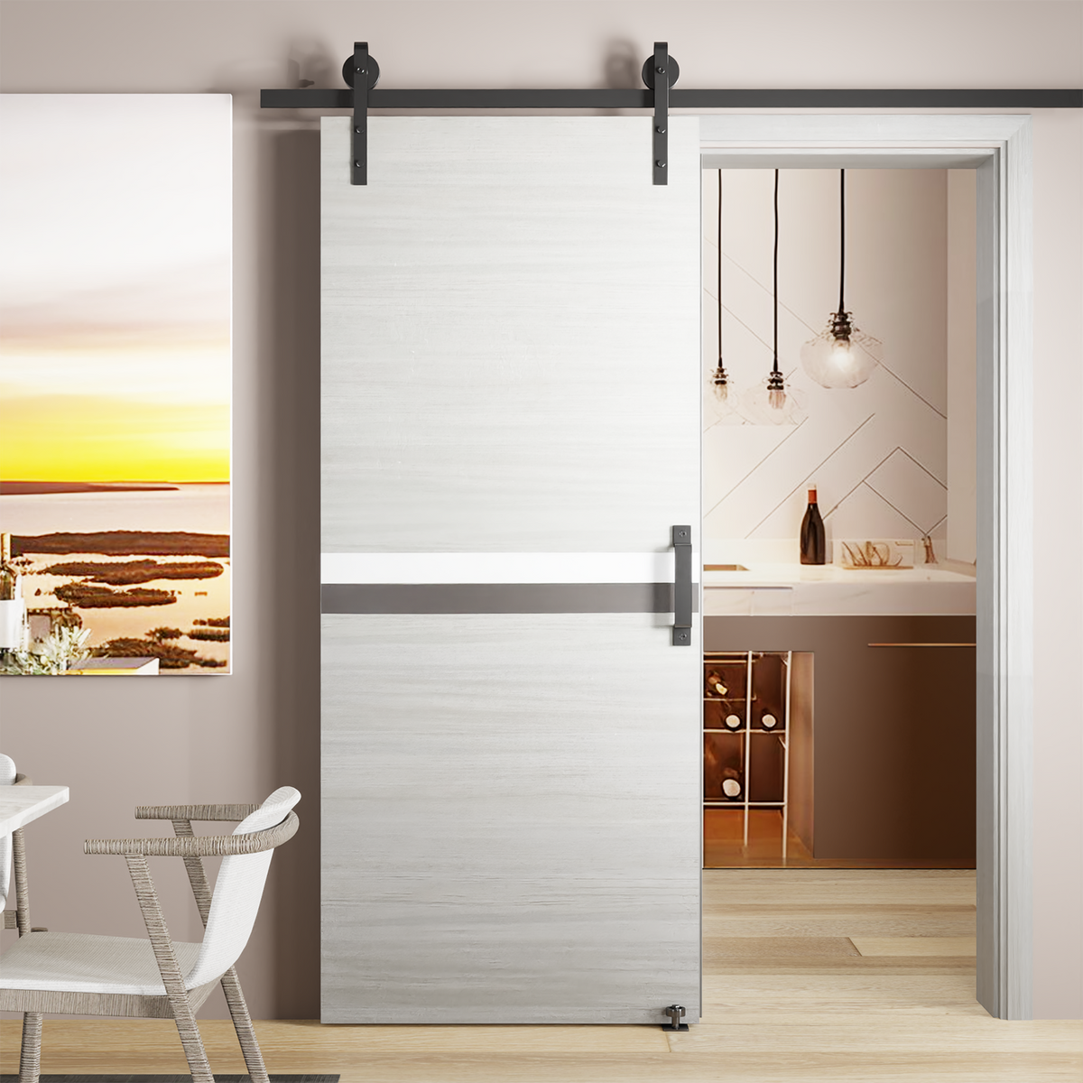 Melamine Interior Door Slab 28 x 80, Ready to Hang, Durable