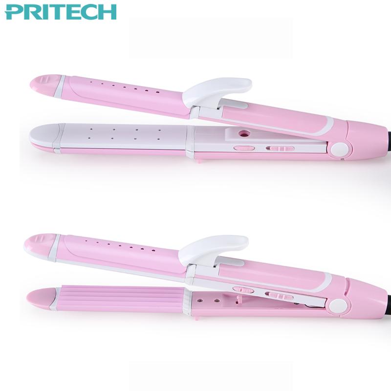3-In-1 Hair Styler for Straight, Curl & Crimp Looks