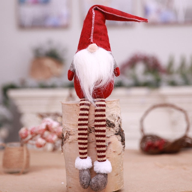 Nordic Plush Gnome Ornaments for Cozy Christmas Decor
