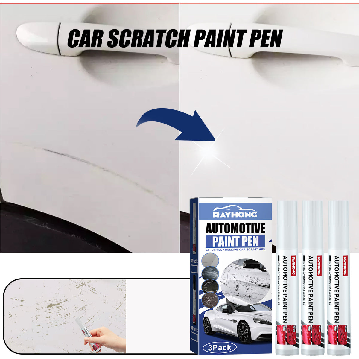 Automotive Paint Pen Set for Quick Scratch Touch-Ups