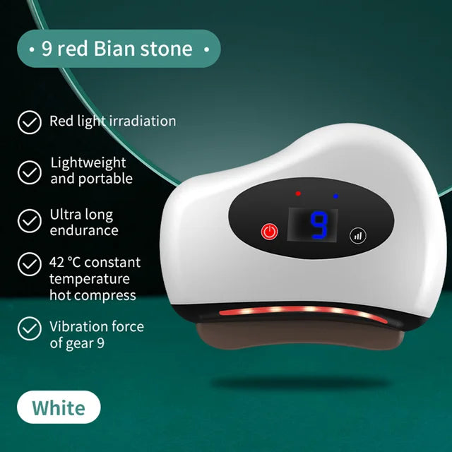 Guasha Heated Stone Face Massager — Lift & Firm Skin