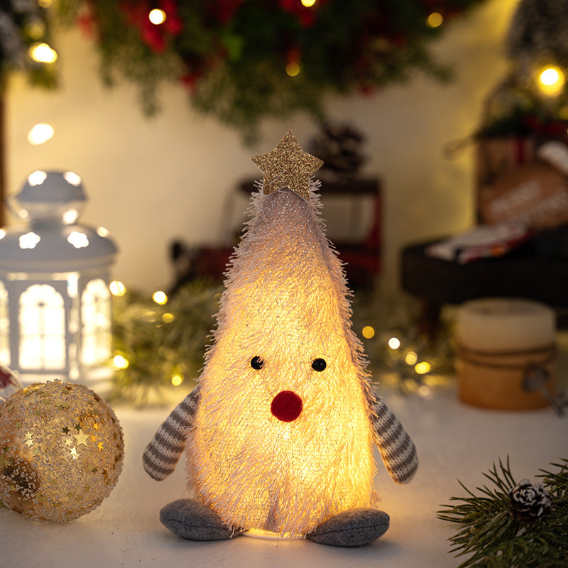 Light-Up Christmas Tree Doll Tabletop Ornament