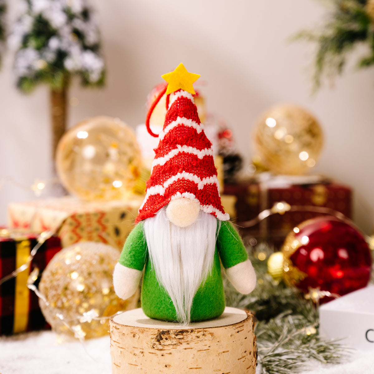 Knitted Elf Christmas Ornaments for Cozy Tree Decor