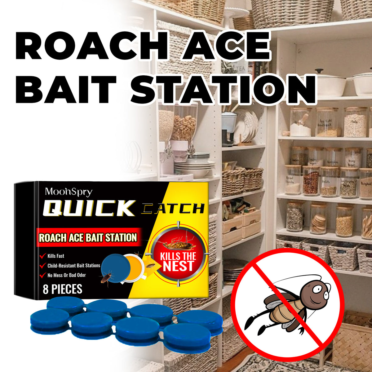 Roach Bait Stations for Fast, No-Mess Home Control
