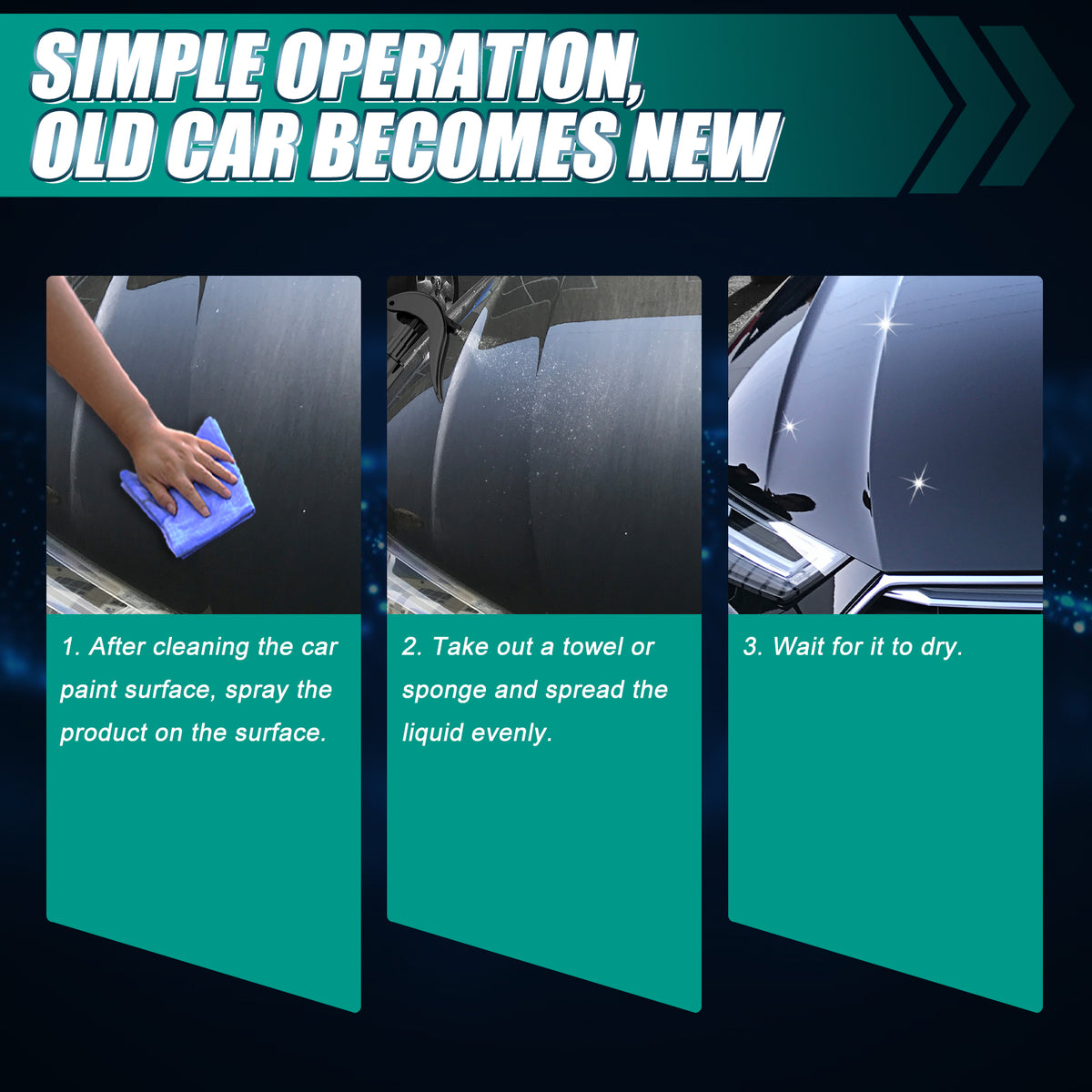 Car Coating Spray for Glossy Scratch Protection Finish