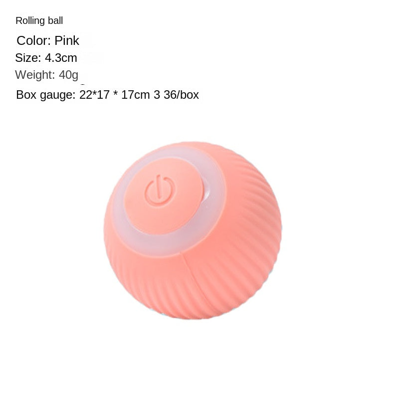 Automatic Rolling Cat Toy for Indoor Play & Enrichment