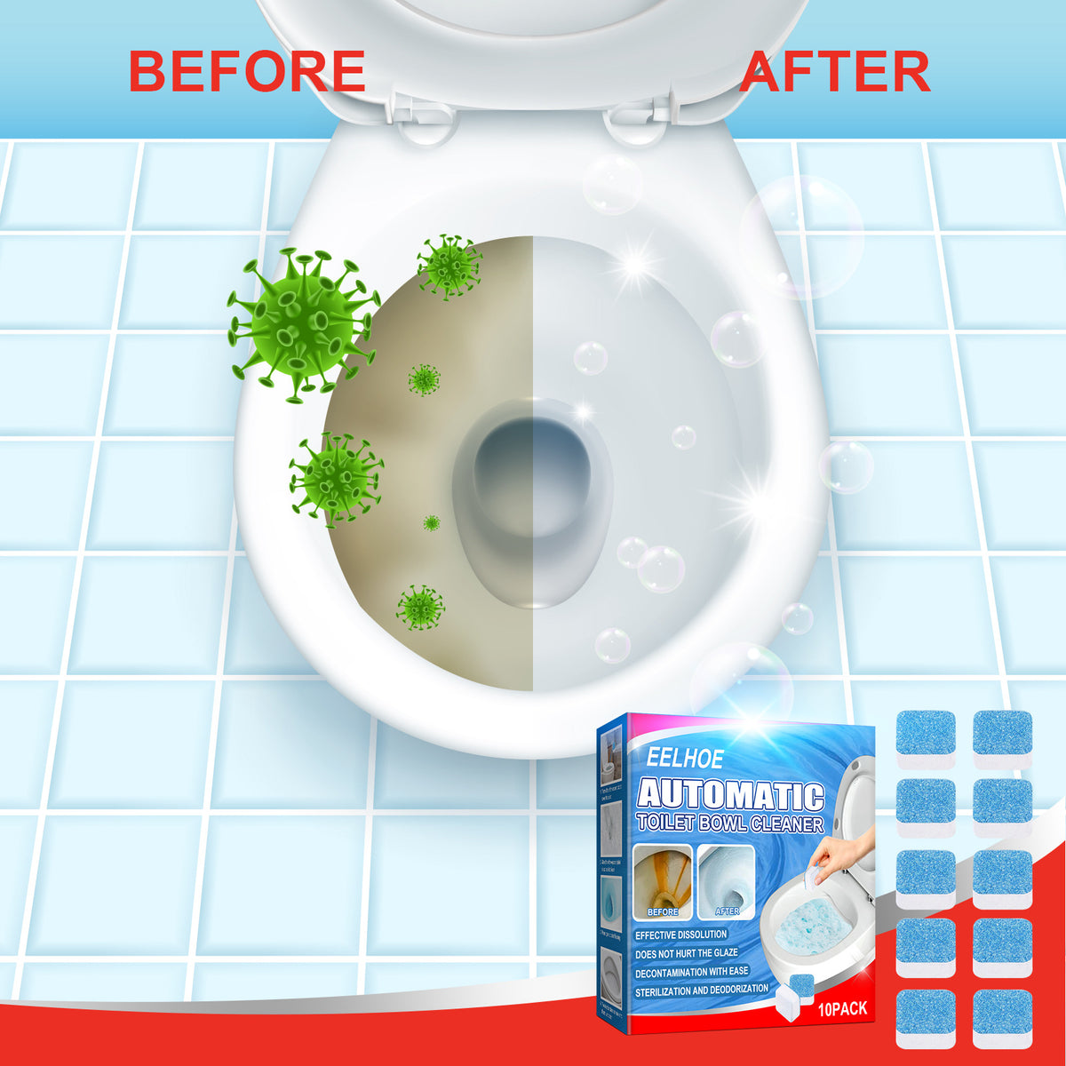 Toilet Cleaning Tablets for Fresher, Cleaner Bowls