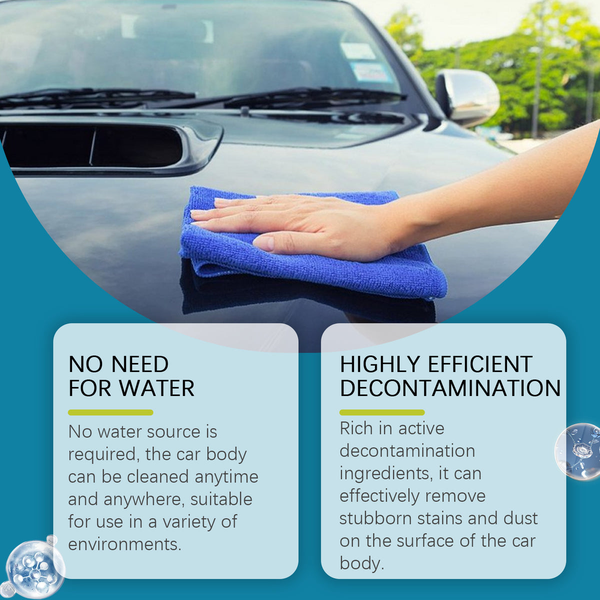 Waterless Car Wash Cleaner for Quick Shine & Protection