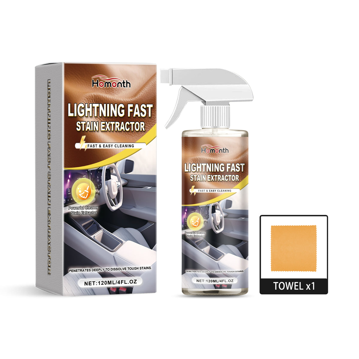 Car Interior Cleaner for Fast, Easy Stain Removal at Home