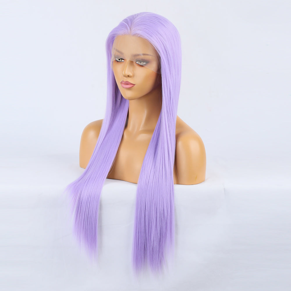 Lace Front Lavender Wig for Instant Long, Sleek Hair