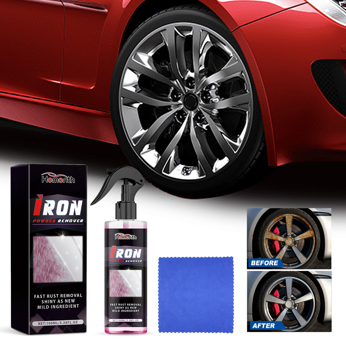 Wheel Rust Remover Spray for a Shiny Car Metal Finish