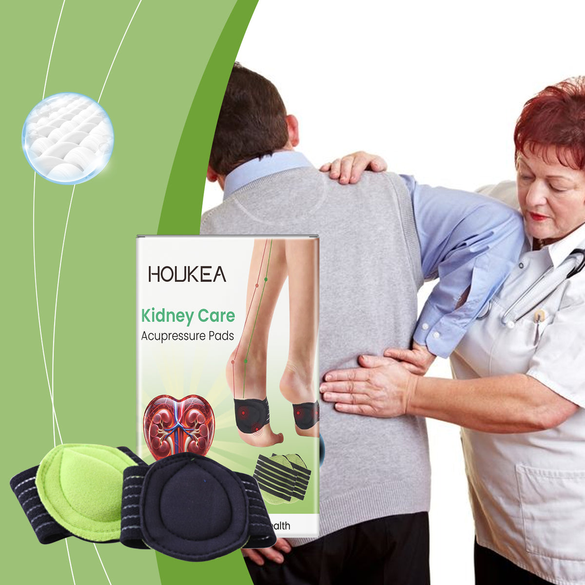 Shiatsu Acupressure Foot Pads for Circulation & Pain