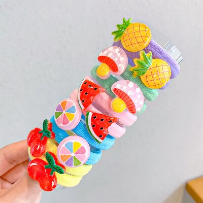 Rainbow Cartoon Hair Ties for Cheerful Everyday Styles