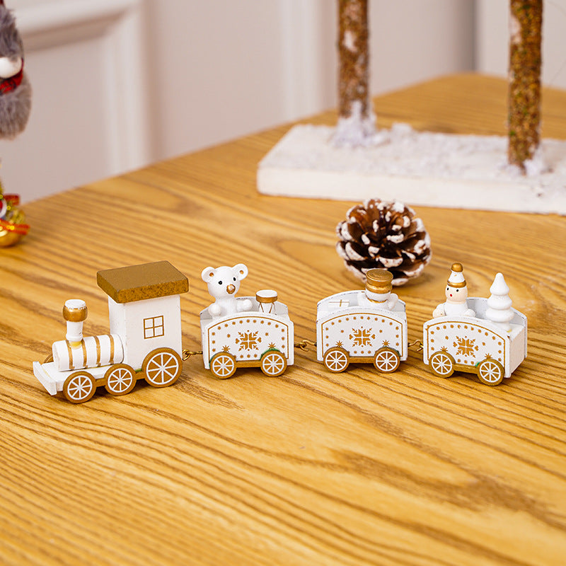 Wooden Christmas Train Sets for Charming Holiday Displays