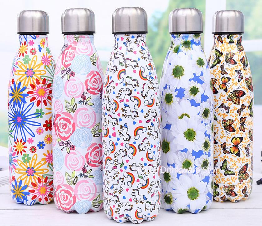 Stainless Steel Insulated Water Bottle 500ml Printed