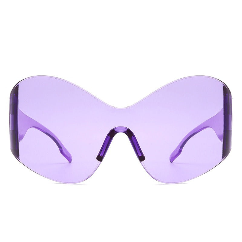Oversized Shield Sunglasses for Futuristic Street Style
