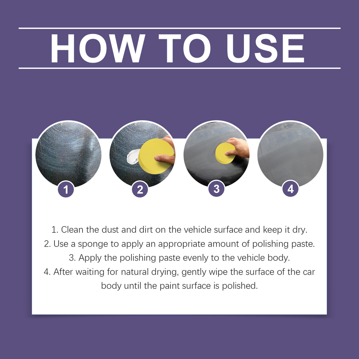 Car Polish Wax for Shine & Water-Resistant Protection