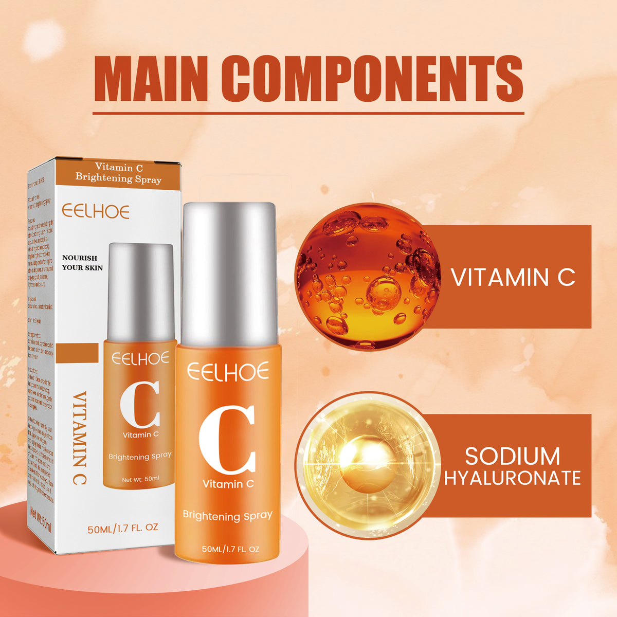 Vitamin C Hydrating Face Mist – Fade Acne Spots & Brighten